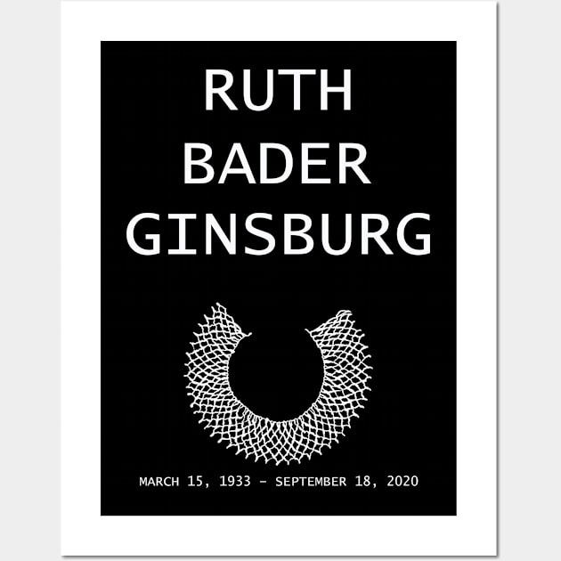 Ruth Bader Ginsburg Gift, Notorious RBG Love Wall Art by FisherSmalljLyEv